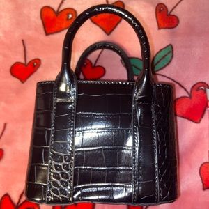 Small black handbag